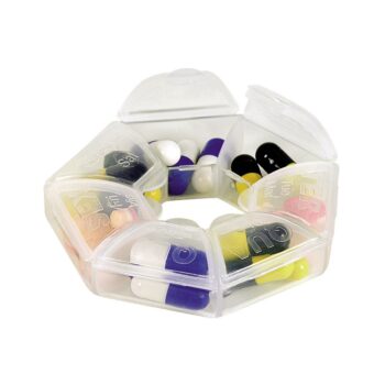 Organizador de Comprimidos Semanal Transparente Plasútil