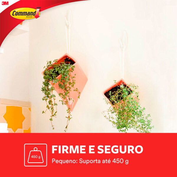 Gancho Adesivo de Plástico Command 3M até 450g - Imagem 5