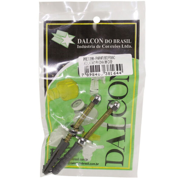 Kit Parafuso para Fixação de Louça Sanitária 8mm Dalcon 8 Peças - Imagem 2
