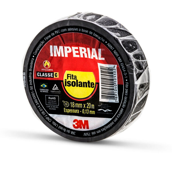 Fita Isolante Imperial 3M - 18mmx20m - Imagem 2