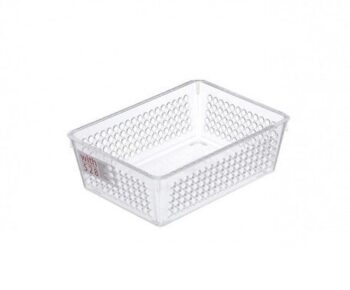 Cesto Organizador de Plástico Incolor Sandia 18,5x13cm