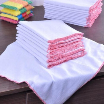 Pano de Pia Algodão Ouro Branco 6 panos