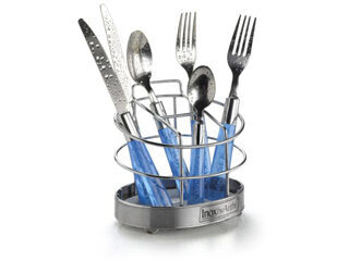 Porta Talheres Redondo em Inox Arthi