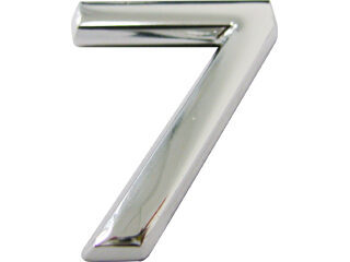 Número Residencial 7 em Plástico Prata Bemfixa