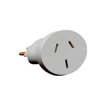 Adaptador de Tomada Chato para 3 Pinos Redondo Branco Ilumitec 20A