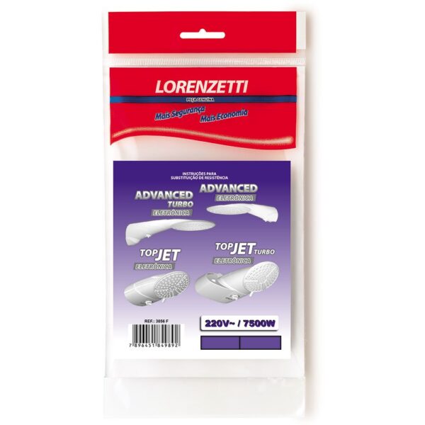 Resistência Chuveiro Advanced Top Jet Lorenzetti 7500W - 220V - Imagem 2