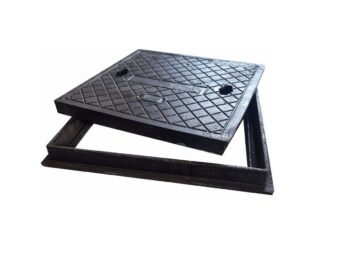 Tampa Ferro Fundido Para Rede Elétrica 60X60 Edyp