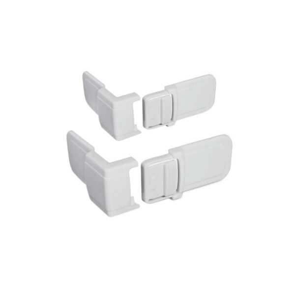 Trava para Canto de Gavetas Branco Joy Ordene 2 Unidades