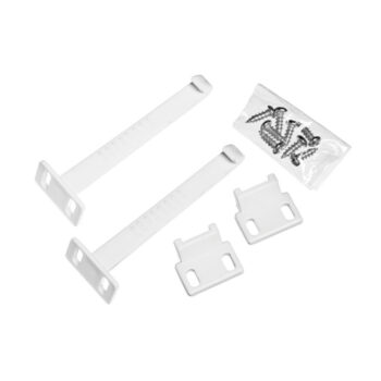 Trava Multiuso para Armários e Gavetas Branco Joy Ordene 2 Unidades