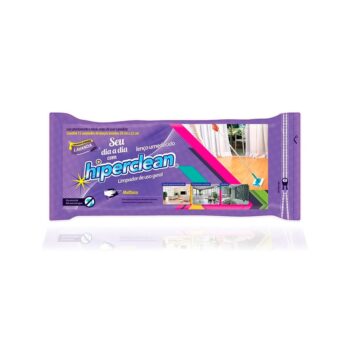 Lenço Umedecido Lavanda Hiperclean 12 unidades