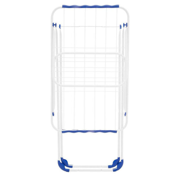 Varal de Chão Búzios com Abas em Aço Branco Maxeb 150x56x85cm - Imagem 3