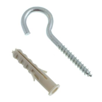 Gancho com Bucha 6mm Bemfixa 4 unidades