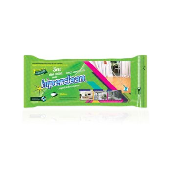 Lenço Umedecido Floral Hiperclean 12 unidades