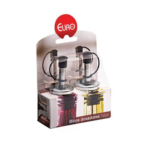 Bico Dosador para Azeite/Vinagre de Inox com 2 peças Euro Home - Imagem 2