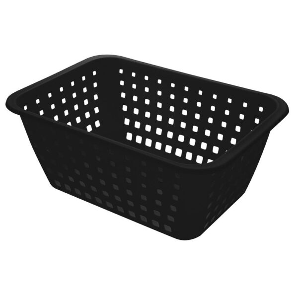 Cesto Organizador de Plástico Preto Ordene 20,3x14,8cm - Imagem 2