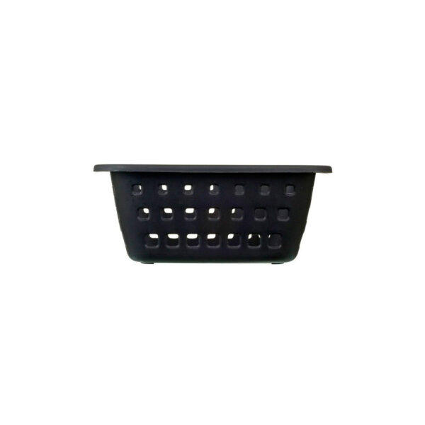 Cesto Organizador de Plástico Preto Ordene 20,3x14,8cm - Imagem 3