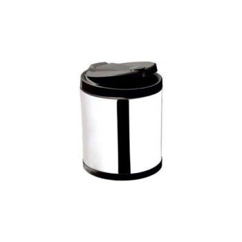 Lixeira de Inox para Pia Tampa Click Preta Viel 2,5L