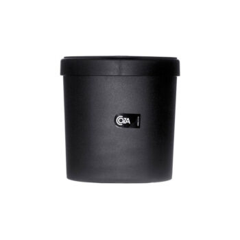 Lixeira de Plástico com Tampa Preta Coza 2,5L