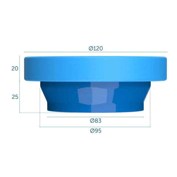 Anel de Vedação para Vaso Sanitário com Guia Blukit - Imagem 3
