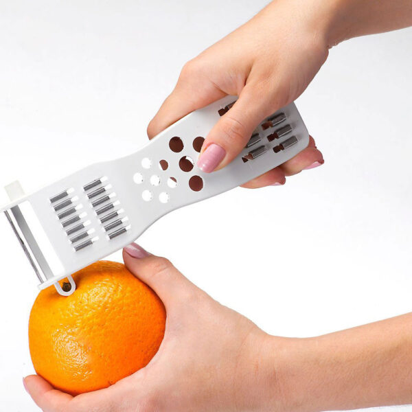 Descascador de Legumes em Plástico 5 em 1 Branco Keita - Imagem 6