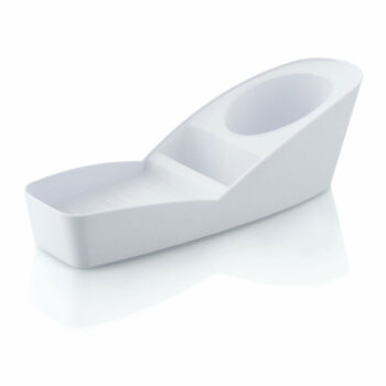 Organizador de Pia para Sabão e Detergente em Plástico Branco OU