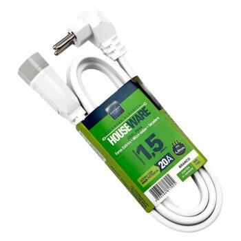 Extensão Elétrica 1 Tomada 2P+T Branco Daneva 20A - 1,5m