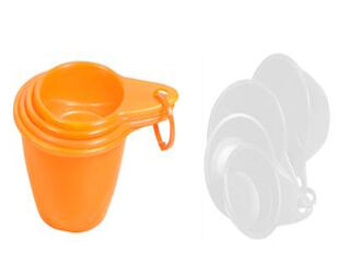 Jogo de Xícaras Medidoras em Plástico Plasútil 4 Peças