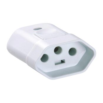 Plugue Fêmea para Extensão 2P+T Branco Tramontina 20A