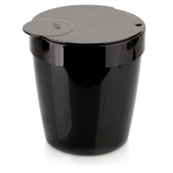 Lixeira de Plástico com Tampa Preta OU 5L