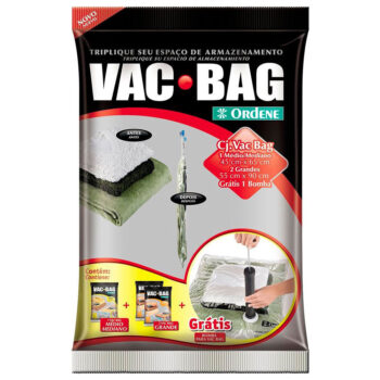 Kit Saco à Vácuo Protetor Vac Bag Com Bomba Ordene 4 unidades