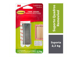 Gancho Adesivo de Metal para Quadros Command 3M - 2,3kg
