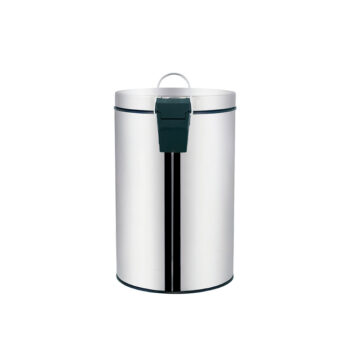 Lixeira de Inox com Pedal Cinza Ágata Mor 3L