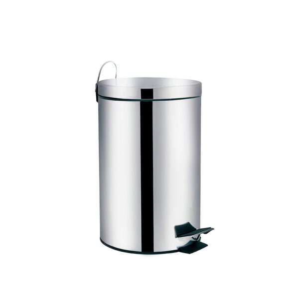 Lixeira de Inox com Pedal Cinza Ágata Mor 3L - Imagem 6