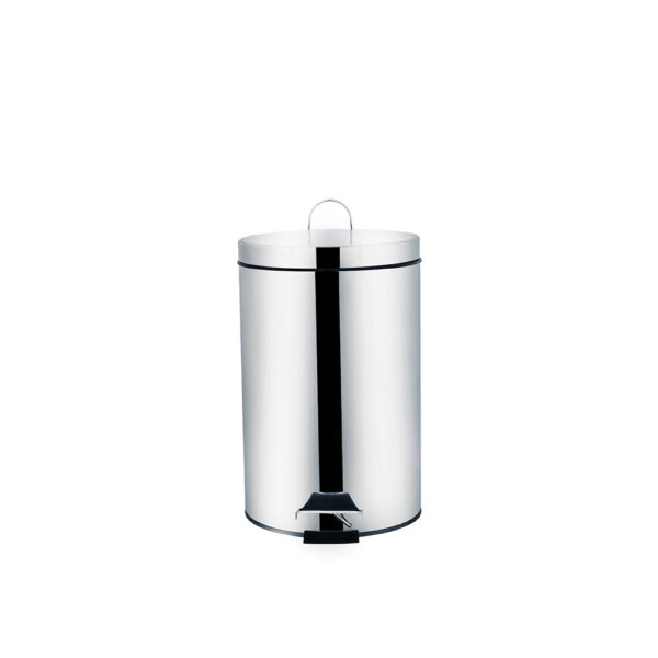 Lixeira de Inox com Pedal Cinza Ágata Mor 12L - Imagem 3