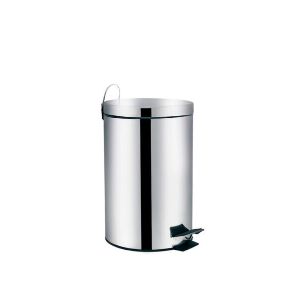 Lixeira de Inox com Pedal Cinza Ágata Mor 12L - Imagem 7