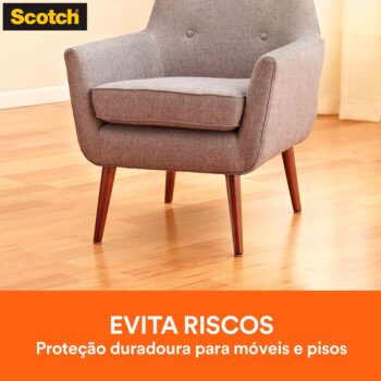 Protetor Anti-risco Quadrado Preto G Scotch 3M - 9 unidades