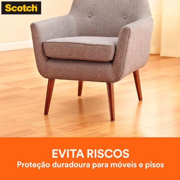 Protetor Anti-risco Quadrado Preto P Scotch 3M - 12 unidades - Imagem 2