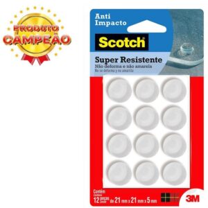 Protetor Anti-impacto Redondo GG Scotch 3M - 12 unidades