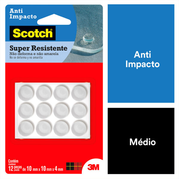 Protetor Anti-impacto Redondo M Scotch 3M - 12 unidades - Imagem 6