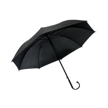 Guarda Chuva Automático Cabo Curvo Preto Brizi