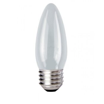 Lâmpada Vela Lisa E27 Leitosa Sadokin 25W - 127V