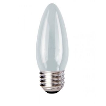 Lâmpada Vela Lisa E27 Leitosa Sadokin 40W - 127V