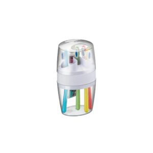 Porta Escova de Dente em Acrílico Branco Arthi