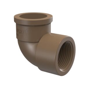 Joelho 90° PVC Soldável Marrom Tigre 20mmx1/2''