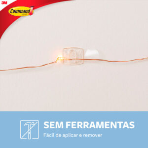 Mini Suporte Adesivo Organizador de Fios Command 3M
