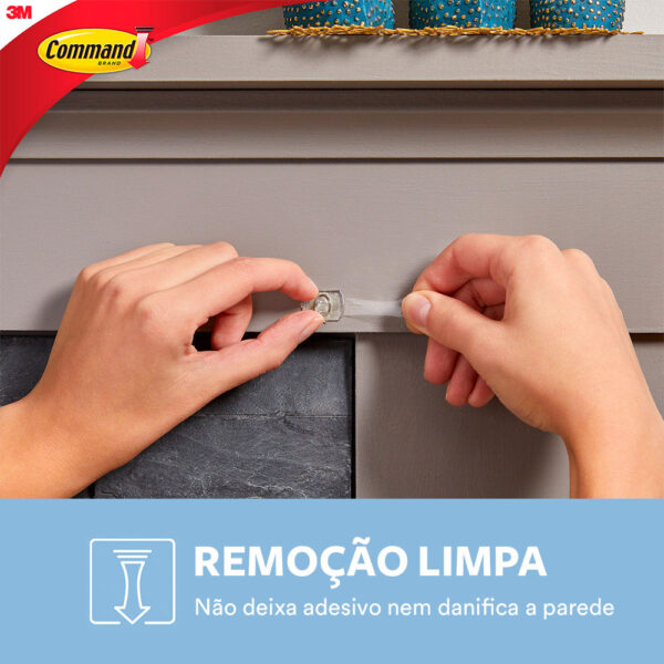 Mini Suporte Adesivo Organizador de Fios Command 3M - Imagem 6