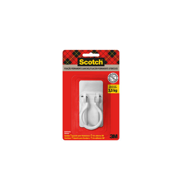 Gancho Porta Vassoura Scotch Brite Adesivo 3M - Imagem 4