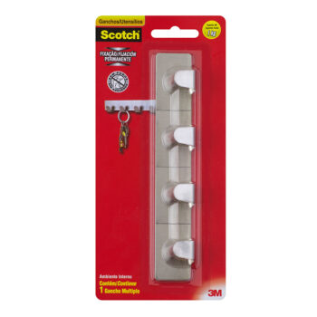 Gancho Adesivo de Metal Scotch 3M até 1kg