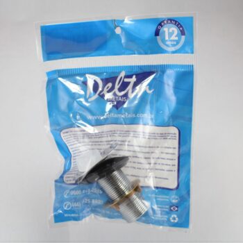 Válvula para Lavatório sem Ladrão Cromada Delta