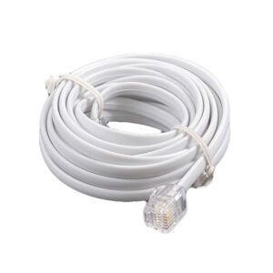 Extensão Cabo de Telefone 4 vias RJ11 Branco Interneed 10m
